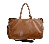 Esta bolsa de fitness de gran capacidad está hecha de material de poliuretano y se puede llevar en diagonal, a mano o en un hombro. Es adecuada para viajes cortos de negocios y viajes, Café, M, Hombro