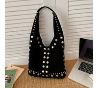 Esta bolso de de moda para mujer, exquisitamente con clavos plateados, un y moderno. El diseño único la práctica con la estética, facilitando el almacenamiento de esenciales diarios.