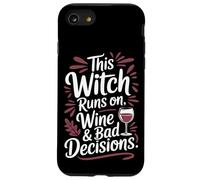 Esta bruja corre con vino y malas decisiones Halloween Carcasa para iPhone SE (2020) / 7 / 8