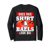 ¿Esta Camisa Hace Que mis Bolas se vean Grandes? Camisa de Bolos Manga Larga