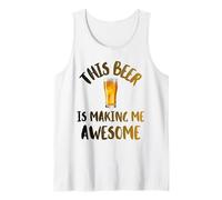 Esta Cerveza me está Haciendo Impresionante Bebida de Cerveza fría Camiseta sin Mangas