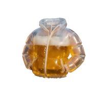 Esta chaqueta de cerveza para hombre es suave, inflable y fabricada con material transparente de alta calidad, cuenta con una cremallera segura y costuras reforzadas para una estanqueidad absoluta y
