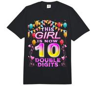 Esta Chica Ahora Tiene Dos dígitos, es mi décimo cumpleaños Comfort Colors Adult Heavyweight T-Shirt