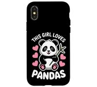 Esta chica ama a los pandas Carcasa para iPhone X/XS