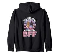 Esta Chica Ama A Su BFF Equipo Amigos Amistad Mejor Amigo Sudadera con Capucha