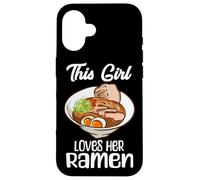 Esta Chica ama a su Sopa de Fideos para Amantes de la Comida Japonesa Ramen Carcasa para iPhone 16