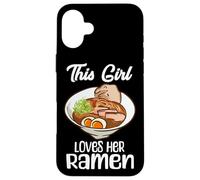 Esta Chica ama a su Sopa de Fideos para Amantes de la Comida Japonesa Ramen Carcasa para iPhone 16 Plus