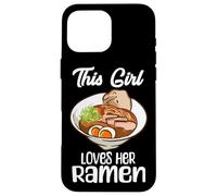 Esta Chica ama a su Sopa de Fideos para Amantes de la Comida Japonesa Ramen Carcasa para iPhone 16 Pro MAX