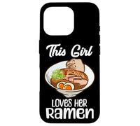 Esta Chica ama a su Sopa de Fideos para Amantes de la Comida Japonesa Ramen Carcasa para iPhone 16 Pro
