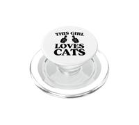 Esta Chica Ama Gatos Dos Pulgares PopSockets PopGrip para MagSafe