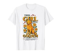 Esta chica ama Golden Retrievers Girls Golden Retriever Camiseta