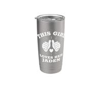 Esta chica ama su jaden Vaso térmico de acero inoxidable de doble pared