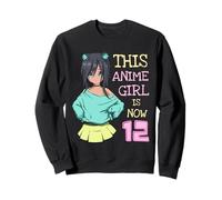 Esta chica anime es ahora 12 años cumpleaños niña kawaii Sudadera