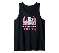 Esta Chica Corre En Gatos Negros Camiseta sin Mangas