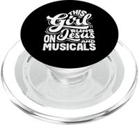 Esta Chica Corre En Jesús Y Musicales Amante PopSockets PopGrip para MagSafe