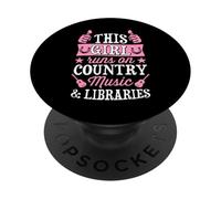Esta Chica Corre en música Country y bibliotecas PopSockets PopGrip Adhesivo