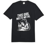 Esta Chica derrite el Poder de Soldadura de Metal Comfort Colors Adult Heavyweight T-Shirt