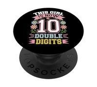 Esta Chica es Ahora 10 dígitos Dobles 10 cumpleaños PopSockets PopGrip Adhesivo