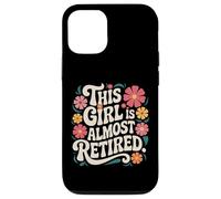 Esta chica es casi jubilada diseño floral vintage Carcasa para iPhone 12/12 Pro