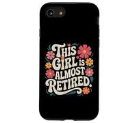 Esta chica es casi jubilada diseño floral vintage Carcasa para iPhone SE (2020) / 7 / 8