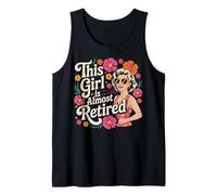 Esta chica es casi jubilada mujer con sombrero retro Camiseta sin Mangas
