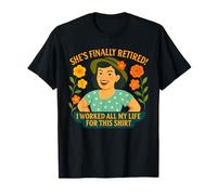 Esta chica es finalmente jubilada divertida jubilada mujer jubilada Camiseta