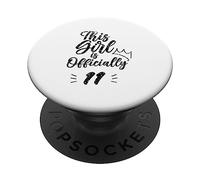 Esta Chica es Oficialmente 11 Once Once undécimo Lindo uno 1st PopSockets PopGrip Adhesivo
