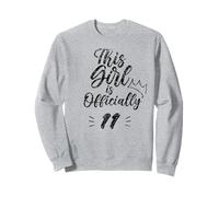Esta Chica es Oficialmente 11 Once Once undécimo Lindo uno 1st Sudadera