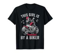 Esta chica está protegida por un motorista Camiseta