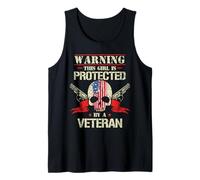 Esta chica está protegida por un veterano Camiseta sin Mangas