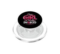 Esta Chica Finalmente se divorció Funny Divorce Party Women PopSockets PopGrip para MagSafe