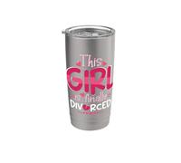 Esta chica finalmente se divorció Funny Divorce Party Women Vaso térmico de acero inoxidable de doble pared