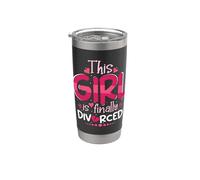 Esta chica finalmente se divorció Funny Divorce Party Women Vaso térmico de acero inoxidable de doble pared