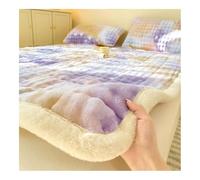 Esta colchoneta de Forro Polar Plegable y Enrollable de Estilo japonés es Adecuada para su Uso en dormitorios, campamentos y sofás Durante el otoño y el Invierno.