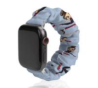 Esta correa de reloj elástica suave y elástica de repuesto para mujer es compatible con Apple Watch, 38mm/40mm, Acero inoxidable, No es una piedra preciosa