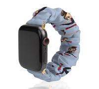 Esta correa de reloj elástica suave y elástica de repuesto para mujer es compatible con Apple Watch, 38mm/40mm, Acero inoxidable, No es una piedra preciosa