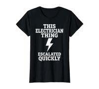 Esta Cosa del Electricista se intensificó rápidamente Broma eléctrica Camiseta gráfica económica