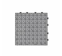 Esta Cubierta de Rejilla para Lavado de Autos, cojín Modular con Cierre de 40x40x3 cm, Color Gris, Plataforma de Drenaje, Alfombrilla para Lavado de Autos al Aire Libre, Resistente y antides