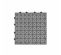 Esta Cubierta de Rejilla para Lavado de Autos, cojín Modular con Cierre de 40x40x3 cm, Color Gris, Plataforma de Drenaje, Alfombrilla para Lavado de Autos al Aire Libre, Resistente y antides