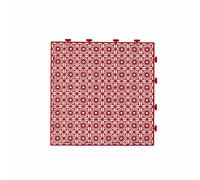 Esta Cubierta de Rejilla para Lavado de Autos, cojín Modular con Cierre de 40x40x3 cm, Color Gris, Plataforma de Drenaje, Alfombrilla para Lavado de Autos al Aire Libre, Resistente y antides