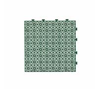 Esta Cubierta de Rejilla para Lavado de Autos, cojín Modular con Cierre de 40x40x3 cm, Color Gris, Plataforma de Drenaje, Alfombrilla para Lavado de Autos al Aire Libre, Resistente y antides