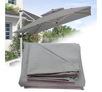 Esta Cubierta de Repuesto para sombrilla de Exterior Cuadrada de 3 x 2,5 x 2,5 m es Impermeable, Ideal para Patios, Jardines y Playas. Cuenta con 8 Varillas protegerse del