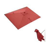 Esta Cubierta de Repuesto para sombrilla voladiza descentrada de 10'x10' es Cuadrada, con protección UV, 8 Varillas y es Impermeable. Medidas: 250x250 cm (8x8 pies).