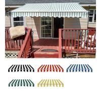 Esta Cubierta de toldo de Tela sin Marco, 6.6x5 pies, toldo de Patio retráctil, Tela de Repuesto para toldo de Patio Exterior, toldo Parasol, Cubierta de toldo Impermeable para terraza, Poli