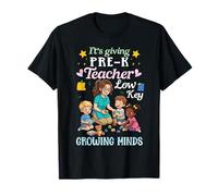 Está Dando al Maestro de prekínder Mentes discretas en Crecimiento con Amor Camiseta