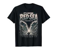 Está Dando Mar Rojo Funny Christian Moisés Éxodo 14:21 Camiseta