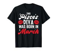 Esta Diva del pez nace en Marzo Camiseta