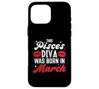 Esta Diva del pez nace en Marzo Carcasa para iPhone 16 Pro MAX