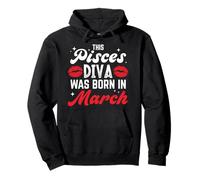 Esta Diva del pez nace en Marzo Sudadera con Capucha
