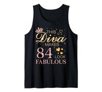 Esta Diva Hace Que el 84 se vea Fabuloso cumpleaños 84 Queen B-Day Camiseta sin Mangas